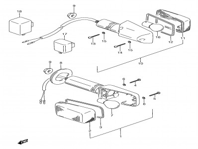 Discontinued (model k/l/m, 5601-01d10) Suzuki Gsx f 750 1989-1997