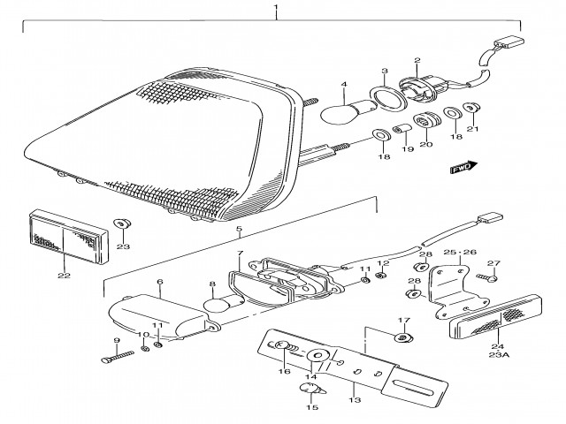 Piloto matricula Suzuki Gsx f 750 1989-1997