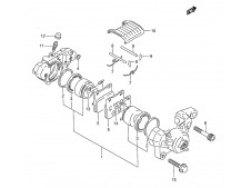 Pinza freno trasera Suzuki Gsx f 750 1989-1997