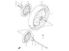 Disco freno delantero derecho Suzuki Gsx f 750 1989-1997