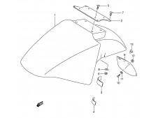 Puente aleta delantera Suzuki Gsx f 750 1989-1997