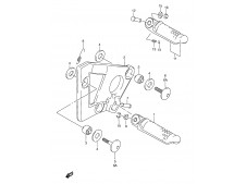 Soporte estribera delantero izquierdo Suzuki Gsx f 750 1989-1997