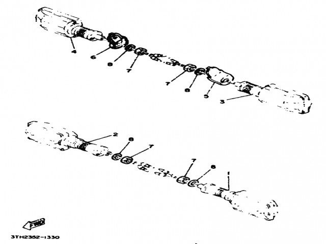 Intermitente delantero derecho antigua Yamaha Sr 250 1980-1989