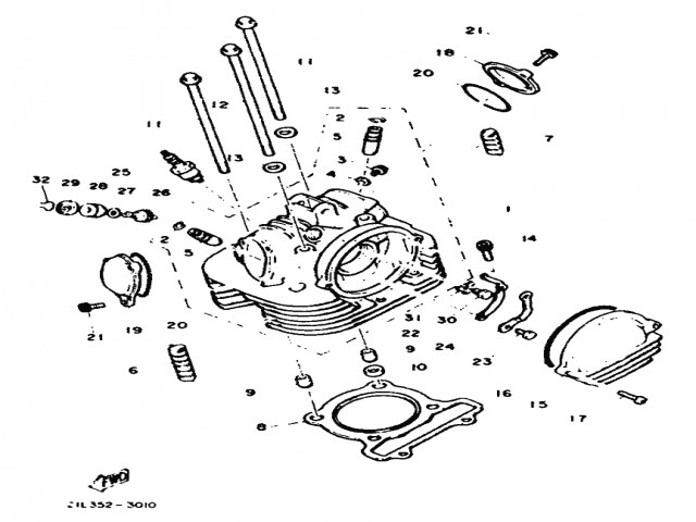 Tapa balancines delantera Yamaha Sr 250 1980-1989