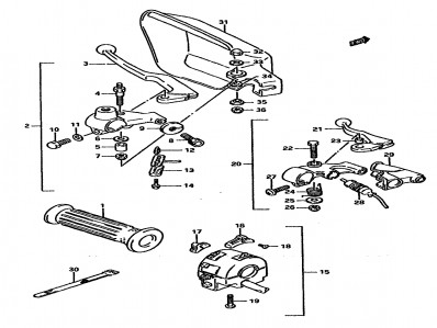 Maneta descompresor Suzuki Dr 750 1987-1989