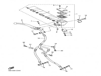 Latiguillo freno delantero Yamaha Mt 03 660 2006-2008