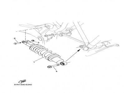 Amortiguador Yamaha Mt 03 660 2006-2008
