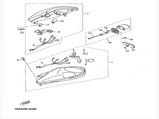 Piloto matricula Yamaha Xmax 125 2006-2010
