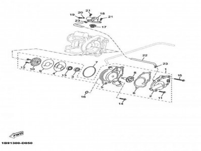 Bomba agua Yamaha Xmax 125 2006-2010