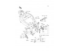 Soporte estribera delantero izquierdo Kawasaki Zx6r 600 - 636 cc 2005 - 2006