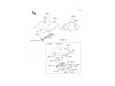 Asiento piloto Kawasaki Zx6r 600 - 636 cc 2005 - 2006