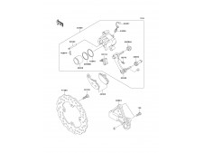 Pinza freno trasera Kawasaki Zx6r 600 - 636 cc 2005 - 2006