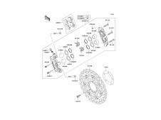 Disco freno delantero Kawasaki Zx6r 600 - 636 cc 2005 - 2006
