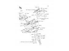 Aleta porta matricula Kawasaki Zx6r 600 - 636 cc 2005 - 2006