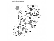 Aireador delantero inferior central Peugeot Metropolis 400 2015 - 2016