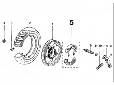 Zapatas de freno trasero Peugeot Sv 50 1991-1995