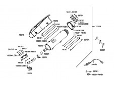Protector colector Kymco Super dink 300 2009-2012