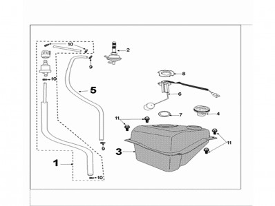 Aforador Peugeot Tweet 125 2011 - 2014