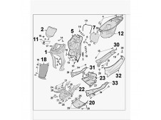Carenado superior superior varios colores Peugeot Tweet 125 2011 - 2014