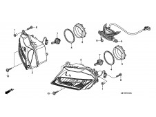 Faro izquierdo Honda Cbr 600 rr 2007 - 2008