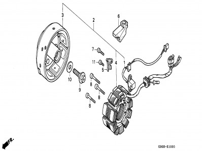 Bobina encendido Honda Cb 250 1992-2005