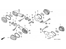 Intermitente delantero izquierdo Honda Fmx 650 2005-2007