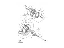 Rueda trasera reparar YAMAHA DRAG 650 1995-2002  desguace motos