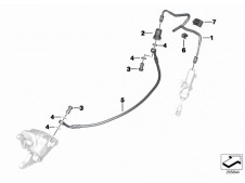 Latiguillo freno trasero Bmw F800 st 800 cc 2006 - 2008