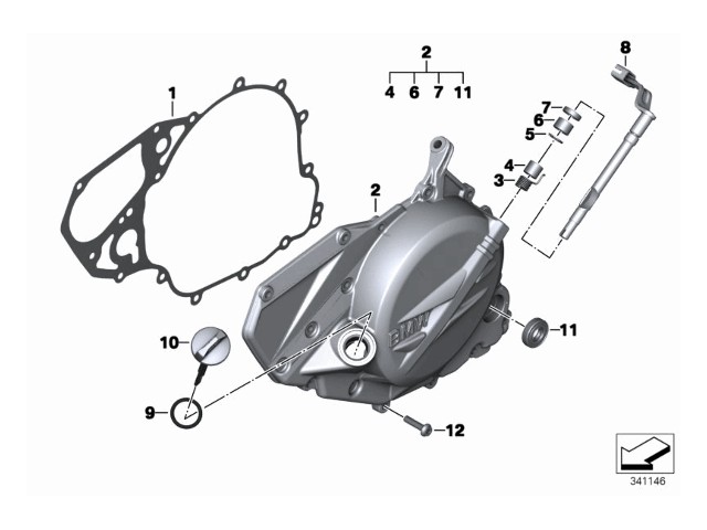 Tapon llenado de aceite Bmw F800 st 800 cc 2006 - 2008