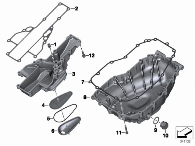 Tapa carter inferior Bmw f800s 800 cc 2006 - 2009