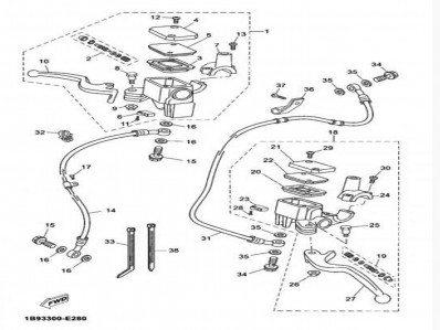 Bomba freno trasero Yamaha Xmax 125 2006-2010