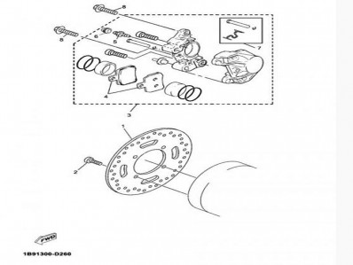 Disco freno trasero Yamaha Xmax 125 2006-2010