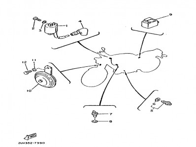 Sensor temperatura Yamaha Tzr 80 1989-1991