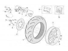Latiguillo freno trasero Aprilia Leonardo 250 1999-2009