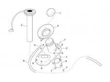 Boca tapón gasolina Aprilia Leonardo 250 1999-2009
