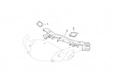 Embellecedor manillar trasero varios colores Aprilia Leonardo 250 1999-2009
