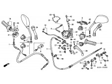 Soporte maneta de freno trasero Honda @ 125 2006-2010