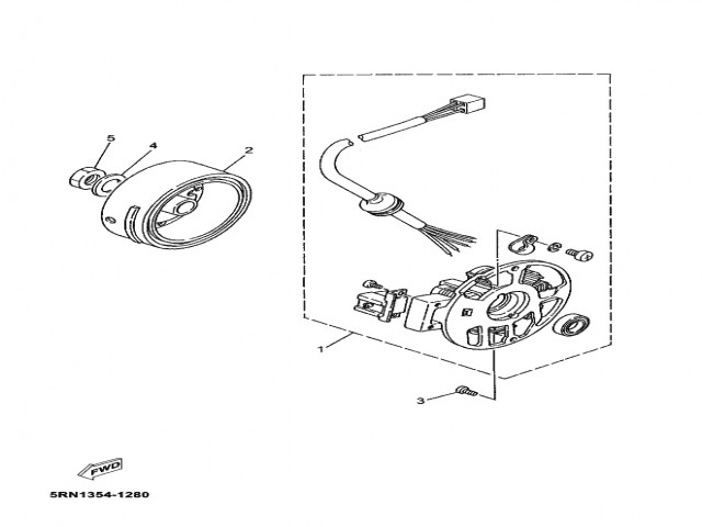 Volante magnetico Yamaha Neos 50 2004-2007