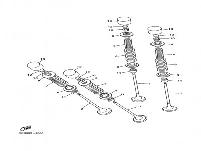 Valvula escape Yamaha Fz6s 600 2004-2005
