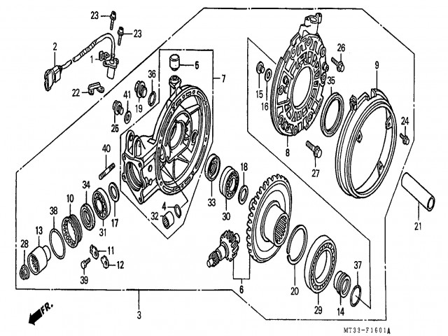 Sensor velocidad rueda trasera Honda Pan european 1100 1990-2000