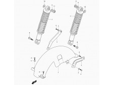 Amortiguador Hyosung Ms3 250 2009 - 2010