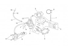 Toma de admision Aprilia Sonic h2o 50 1998 - 2008
