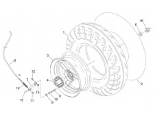 Tensor freno trasero Aprilia Sonic h2o 50 1998 - 2008