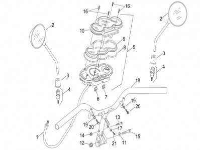 Relojes completos Aprilia Sonic h2o 50 1998 - 2008
