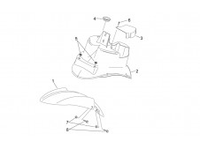 Tapa escudo Aprilia Sonic h2o 50 1998 - 2008