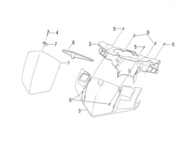 Cupula Aprilia Sonic h2o 50 1998 - 2008
