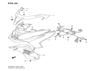 Carenado superior inferior Suzuki Burgman 400 2007-2013