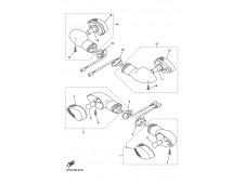 Intermitente trasero izquierdo Yamaha R6 600 cc 2005 - 2005