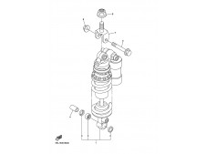 Soporte amortiguador trasero Yamaha R6 600 cc 2005 - 2005