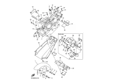 Aleta porta bateria Yamaha R6 600 cc 2005 - 2005